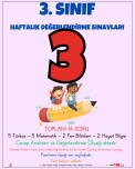 3. SINIF HAFTALIK DEĞERLENDİRME SINAVI 3