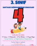 3. SINIF HAFTALIK DEĞERLENDİRME SINAVI 4