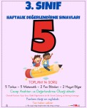 3. SINIF HAFTALIK DEĞERLENDİRME SINAVI 5