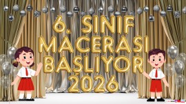 6. Sınıf Macerası Başlıyor Dijital Pano 28
