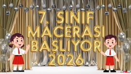 7. Sınıf Macerası Başlıyor Dijital Pano 29