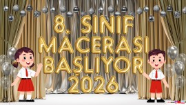 8. Sınıf Macerası Başlıyor Dijital Pano 30