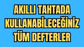 Akıllı Tahta için Tüm Defter Şablonları
