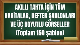 AKILLI TAHTA İÇİN TÜM HARİTA VE ŞABLONLAR (150 şablon)
