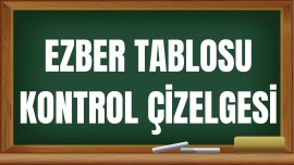 Ezber Tablosu Kontrol Listesi