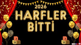 HARFLER BİTTİ DİJİTAL PANO 12