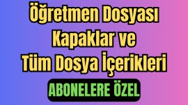 Maarif Model Öğretmen Dosyası (Abonelere Özel)