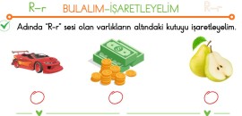 R SESİ ÇALIŞMALAR VE SÜREÇ DEĞERLENDİRME