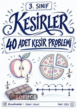 3. SINIF KESİR PROBLEMLERİ