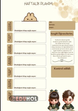 YarıYıl Tatili Çalışma Planı