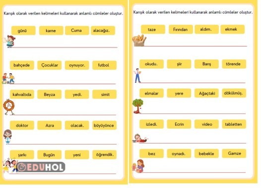 Anlamlı cümle oluşturma