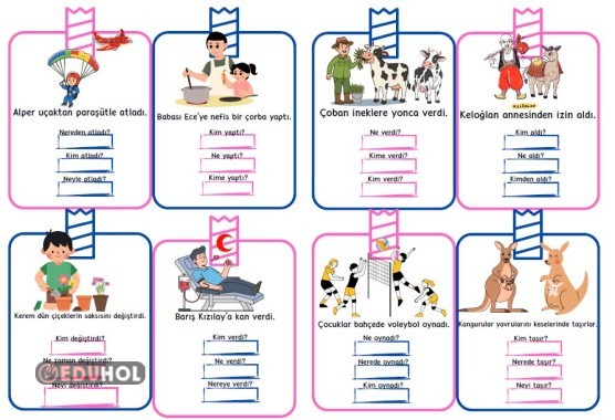 Basit okuma - anlama çalışmaları