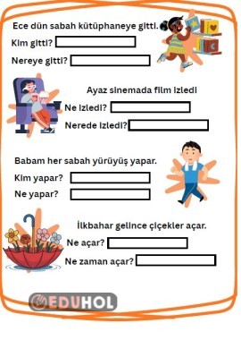 Basit okuma-anlama çalışmaları