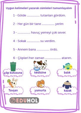 Cümle Tamamlama Çalışması