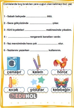 Cümle tamamlama çalışması