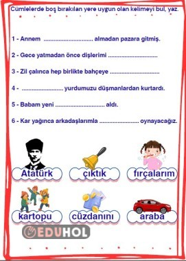 Cümle tamamlama çalışması