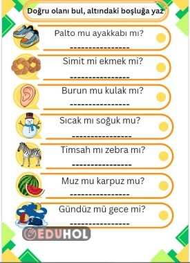 Doğru olanı bul-yaz