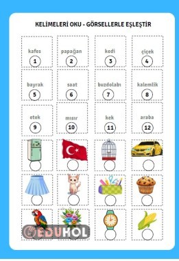 Kelime- görsel eşleştirme