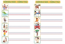 Görsele bak - cümle yaz