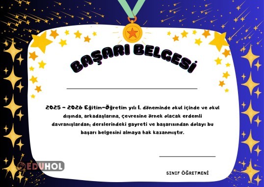 BAŞARI BELGESİ