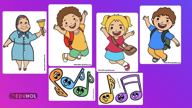 A4 Adile Naşit ve Çocuklar Renkli