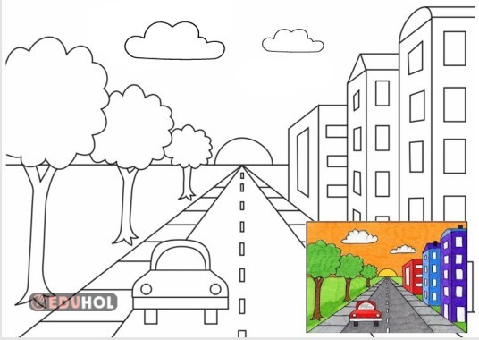 2.SINIF GÖRSEL SANATLAR- G.S.Ç Ölçü Oran Orantıya göre obje yerleştirme çalışması