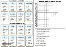 Dilimizin Zenginlikleri- Anlamını Bul-Hatırlatmaca