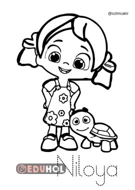 N harfi- Niloya boyama