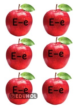 E sesi elma defter etkinliği