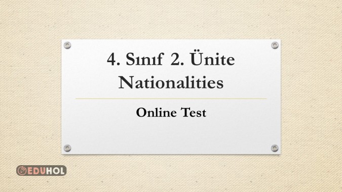 4. Sınıflar için 2. ünite - Nationalities ile ilgili oyun sitemize yüklenmiştir. Hem eğlen hem öğren.
Sevgiler
@teacherferaye
