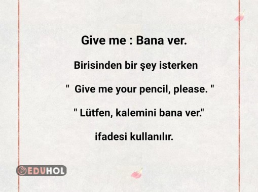 4. Sınıf 1. Ünite: Classroom Rules 

Karşımızda kişiye İngilizce ile "Kalemini bana ver, lütfen. " nasıl deriz.
Cevabı @teacherferaye 'nin ders videolarında. 😊