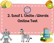 2. Sınıf 1. Ünite: Words