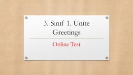 3. 1. Greetings