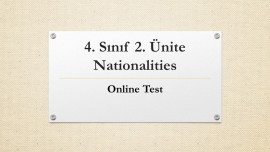4.2. Nationalities Online Test