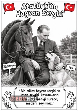 Atatürk boyama 10 KASIM