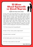 23 Nisan Ulusal Egemenli ve Çocuk Bayramı Okuma Anlama Çalışması