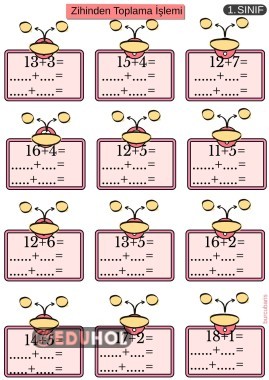 zihinden toplama işlemi