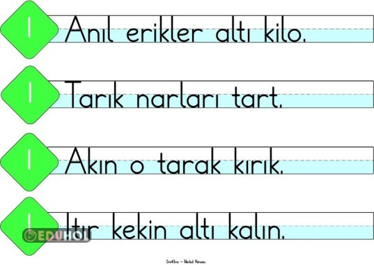 I Sesi Cümle Çubukları-2