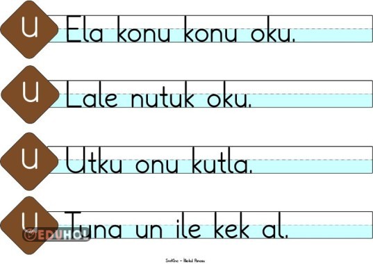 U Sesi Cümle Çubukları-3