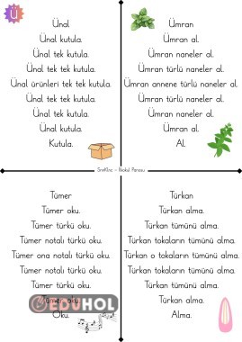 Ü Sesi Hızlı Okuma Çalışması