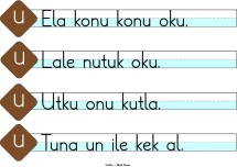 U Sesi Cümle Çubukları-3