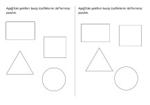GEOMETRİK ŞEKİLLER KES YAPIŞTIR DEFTER