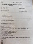 1.SINIF TÜRKÇE YILSONU DEĞERLENDİRME