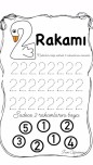 2 rakamı yazma + sanat etkinliği