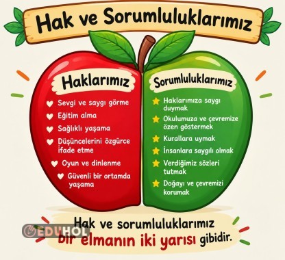 Hak ve sorumluluklarımız pano görseli