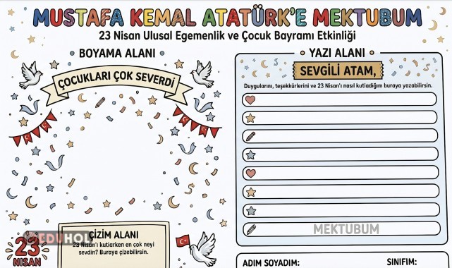 Atatürk'e Mektup Renkli