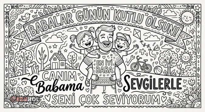 Babalar Günü Boyaması