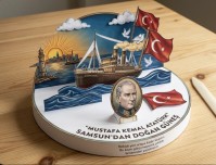 19 Mayıs boya kes yapıştır şablon
