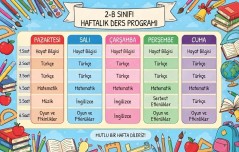 2.sınıf ders programı