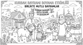 Kurban Bayramı Boyama Etkinliği
